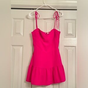 Amanda Uprichard Champagne Skort Romper